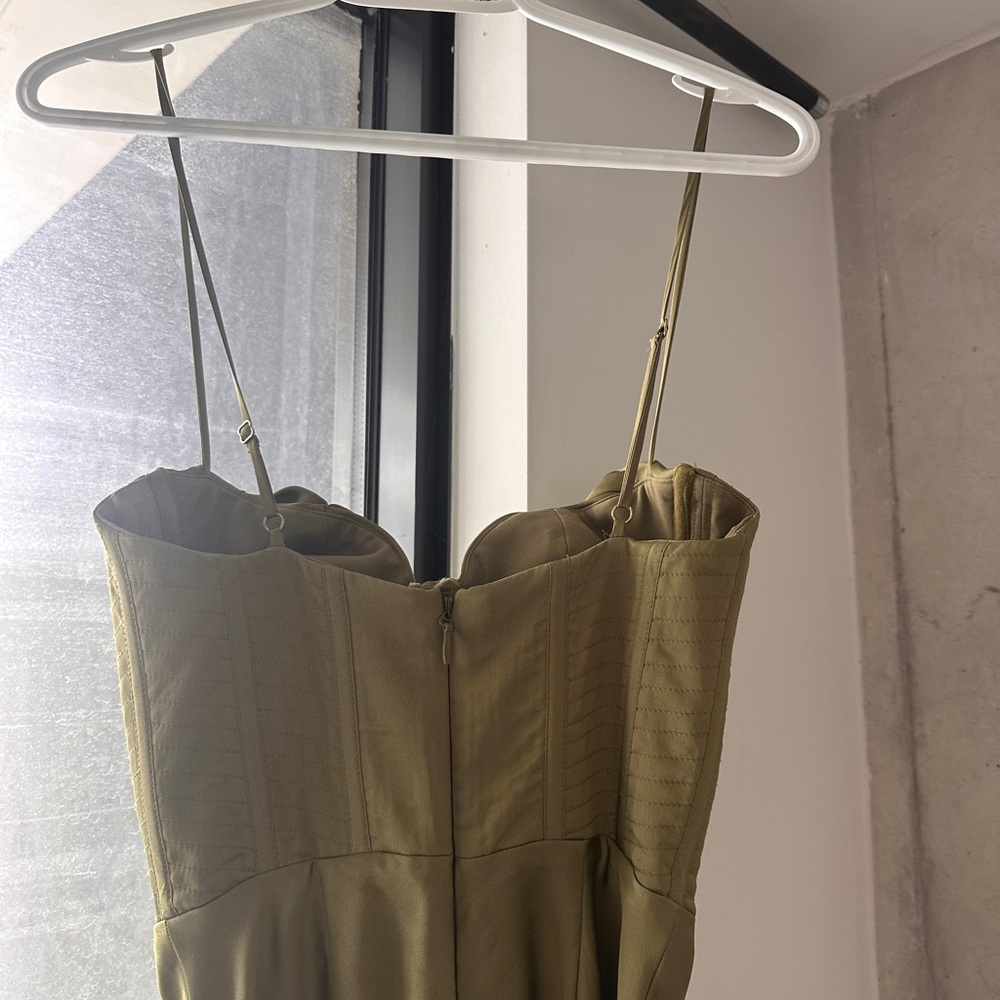 House of CB Olive Green Dress almost new XS - Picture 3 of 4